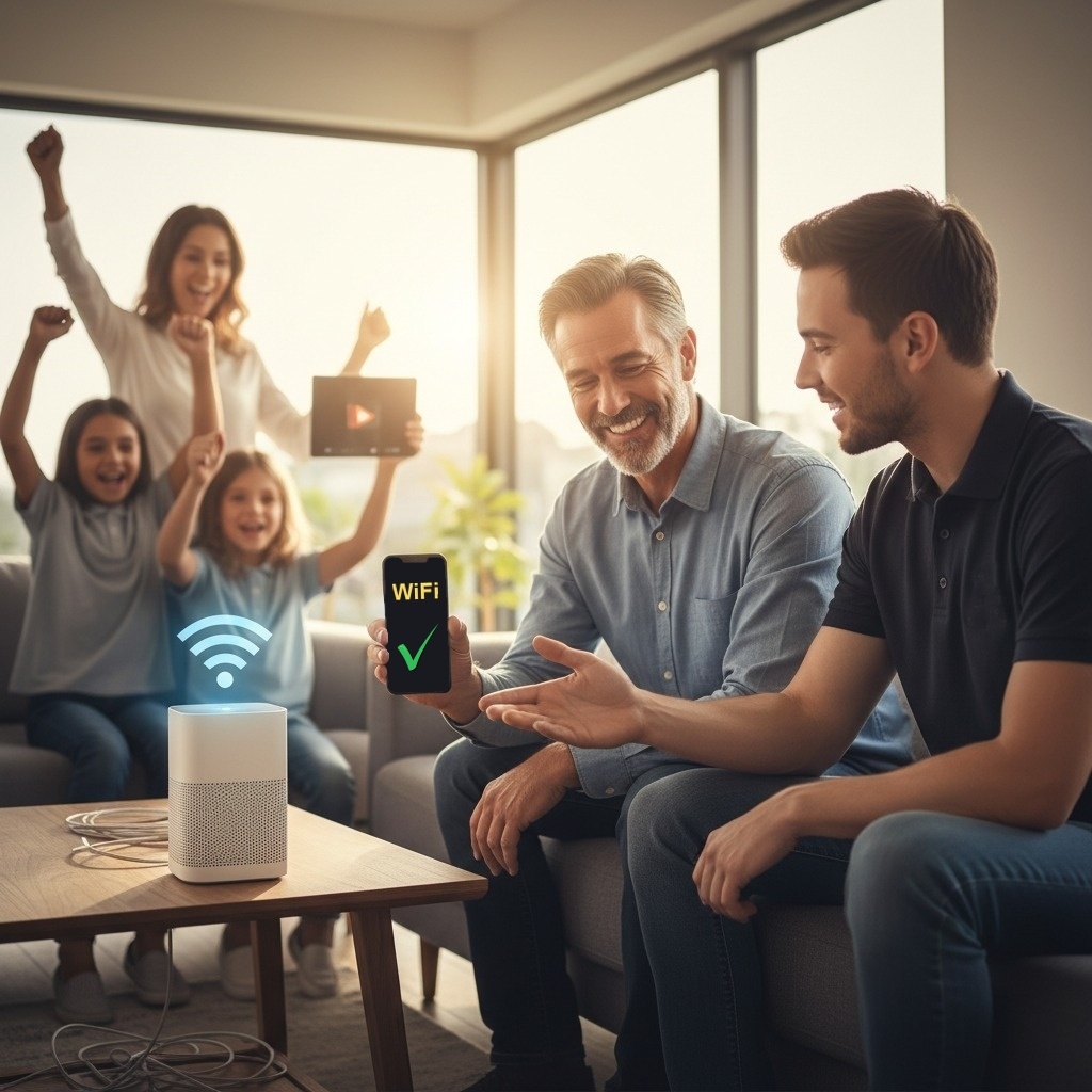 Spokojný zákazník po realizácii - nastavenie WiFi v Bratislave