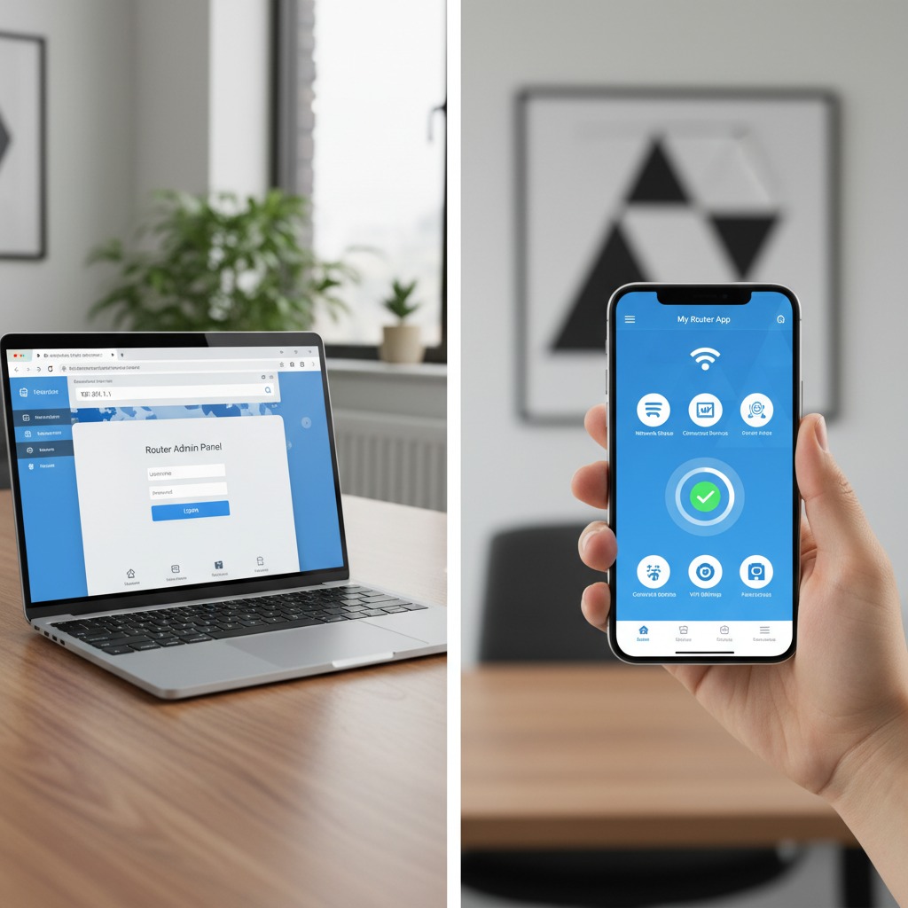 Nastavenie WiFi routera cez prehliadač a mobilnú aplikáciu